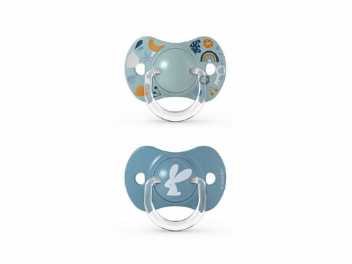 Picture of SUAVINEX 0-6M SOOTHER INTO THE FOREST 2 PACK BLUE